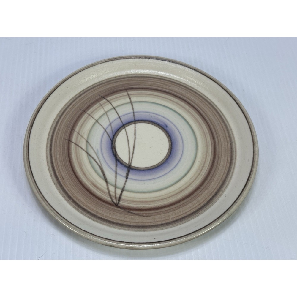 Vintage Ceramic Plate Platter Hand Thrown Stoneware Pottery Signed Ròc